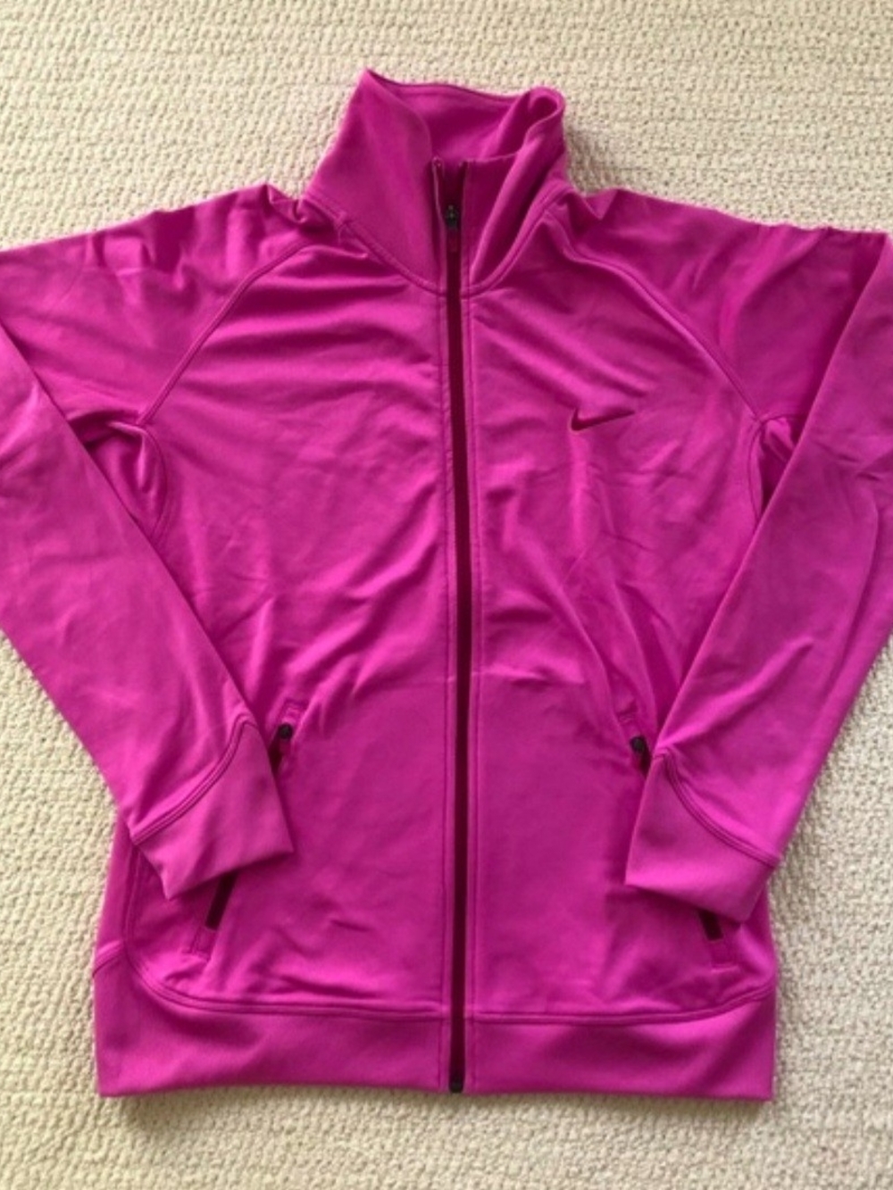 Nike Women's Pink Zip Up Jacket size Large